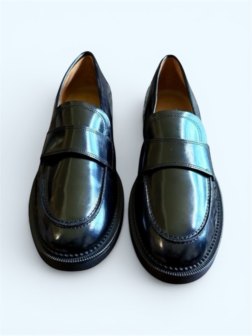 & Other Stories Siri Black Leather Loafers Size 9 Women